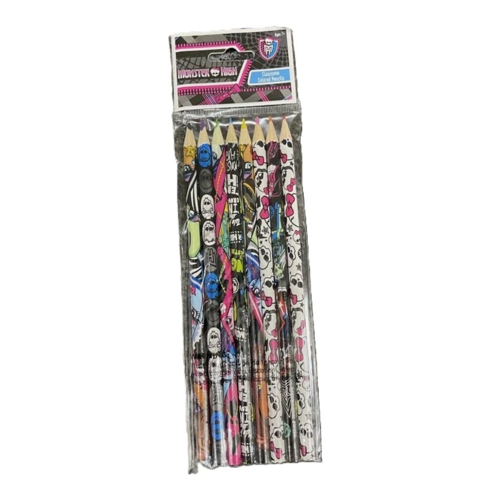 2 packs - Monster High Colored Pencils 16 Count Kids Art Supplies